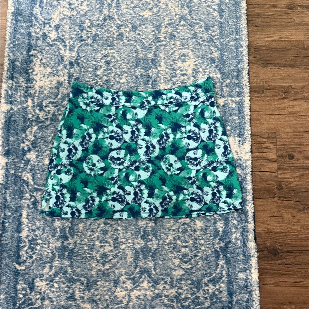 Tranquility by Colorado Clothing Floral Skort in Blue and Green